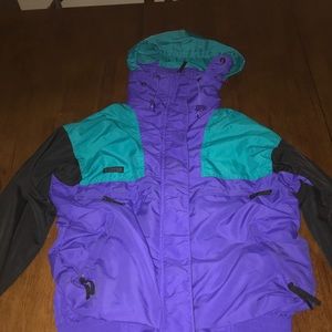 Vintage Columbia windbreaker hoodie